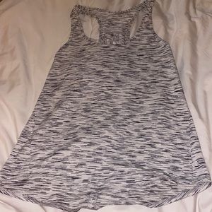 Lululemon, size 8 or 6, tank in grey and white